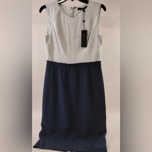 NWT BCBGMAXAZRIA sleeveless colorblocked dress.